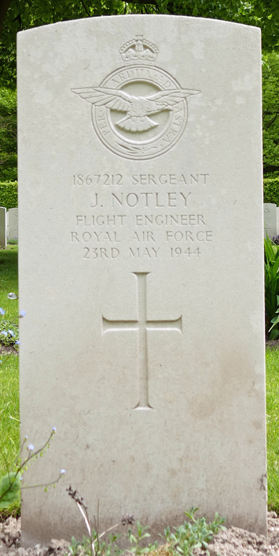 Sgt John Wager Notley<br /><br /><br />died on active duty - May 23rd, 1944